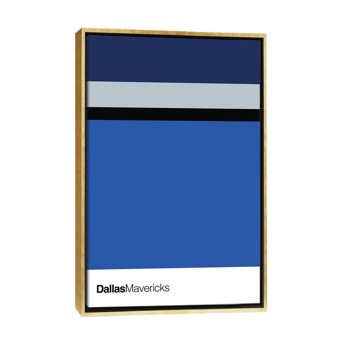 iCanvas "Dallas Mavericks Basketball" by avesix Framed Canvas Print