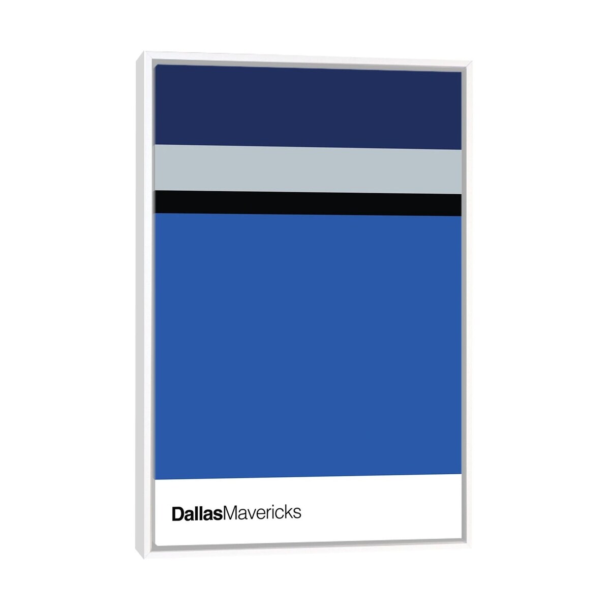iCanvas "Dallas Mavericks Basketball" by avesix Framed Canvas Print