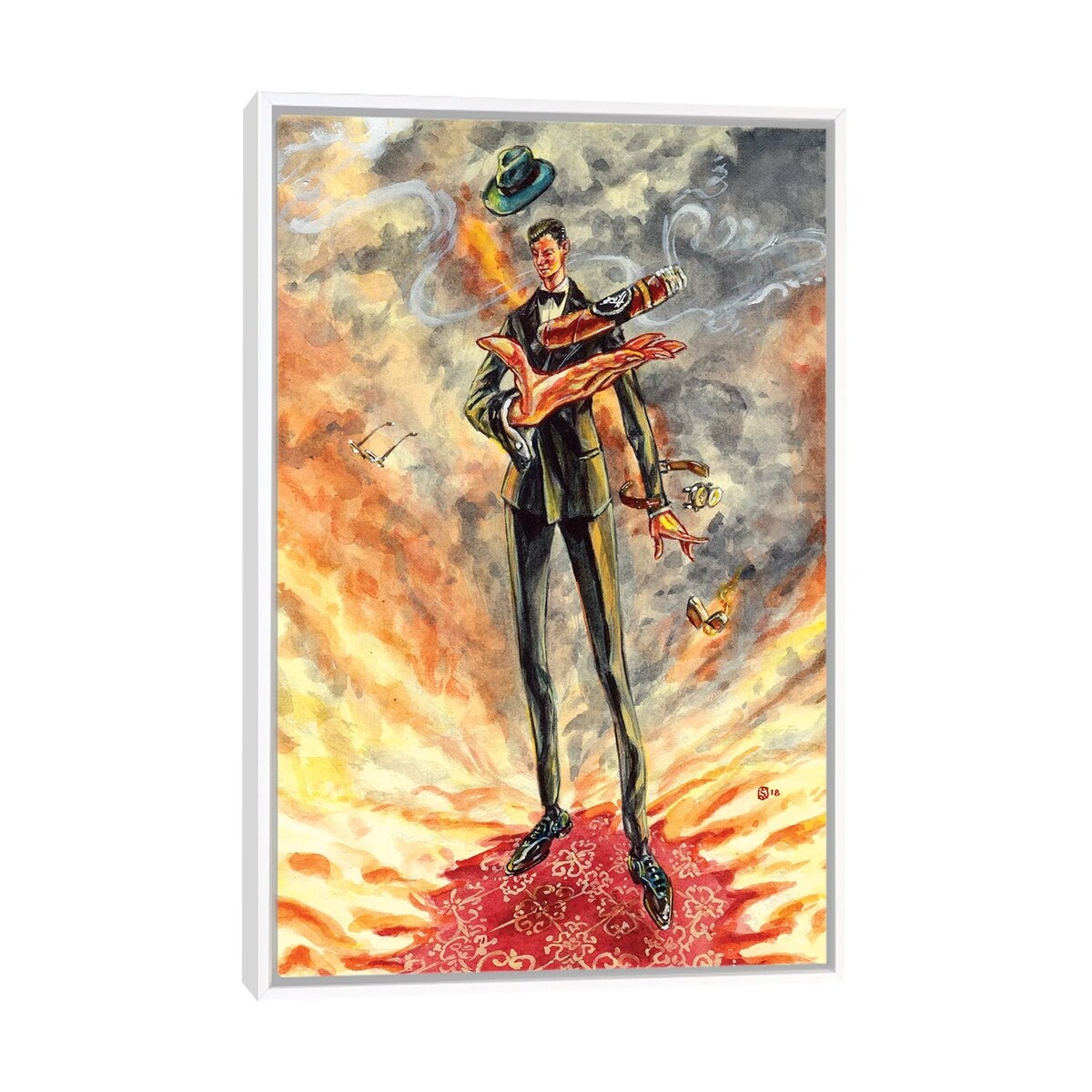 iCanvas "Davidoff Tom Ford" by Sunflowerman Framed Canvas Print