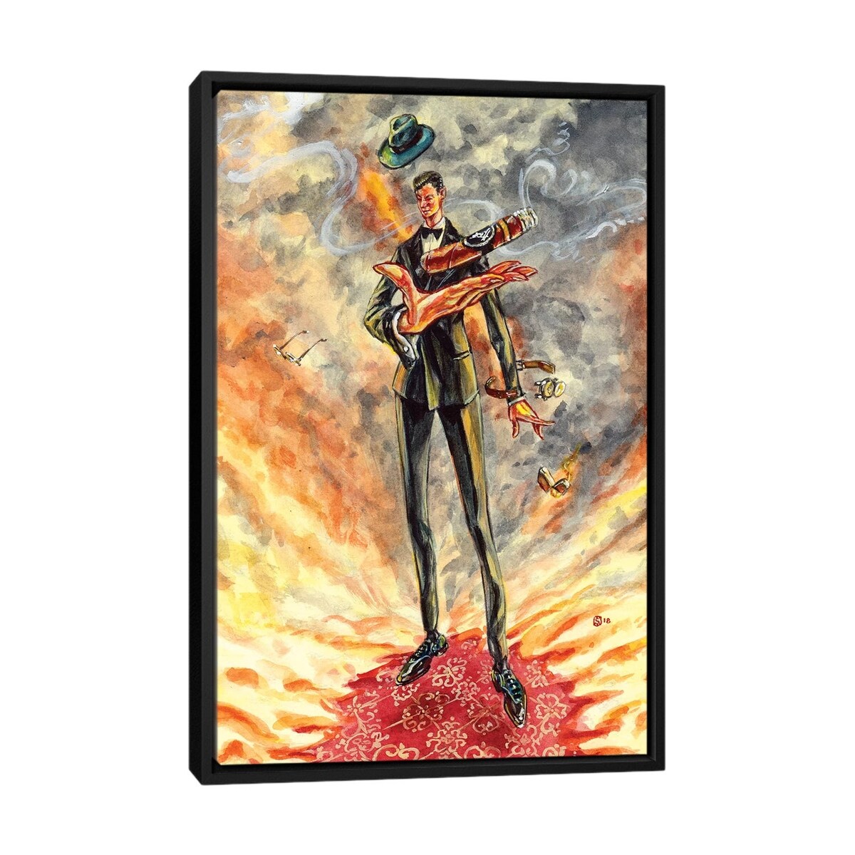 iCanvas "Davidoff Tom Ford" by Sunflowerman Framed Canvas Print