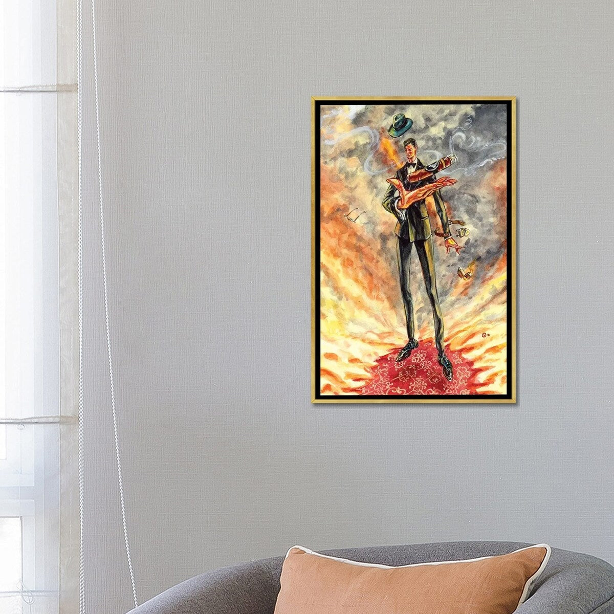iCanvas "Davidoff Tom Ford" by Sunflowerman Framed Canvas Print