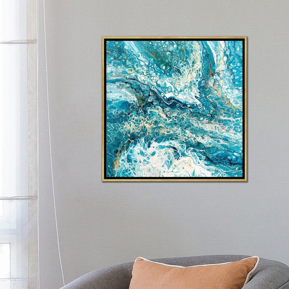 iCanvas "Deep Blue Sea II" by Ocllo Mason Framed Canvas Print