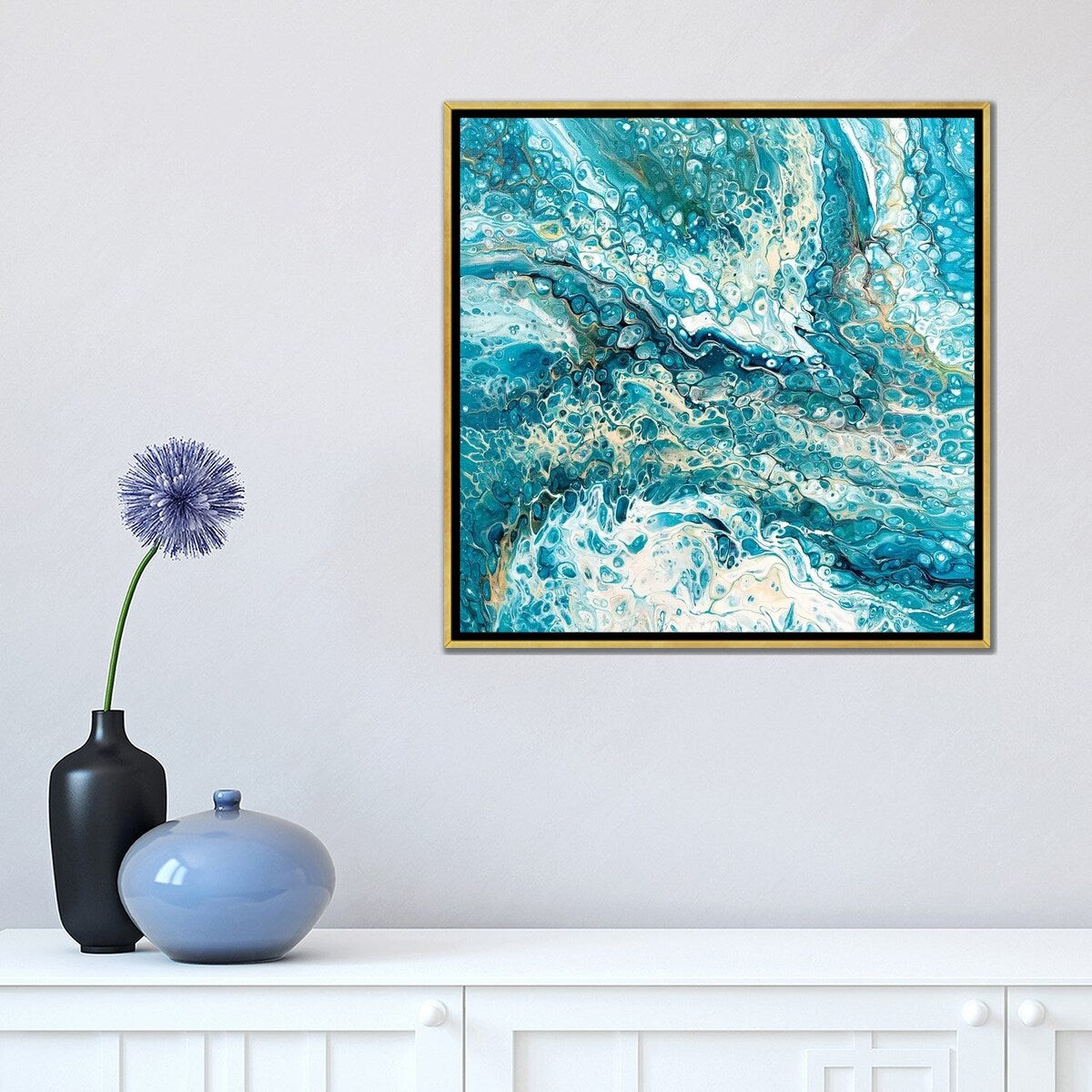iCanvas "Deep Blue Sea II" by Ocllo Mason Framed Canvas Print