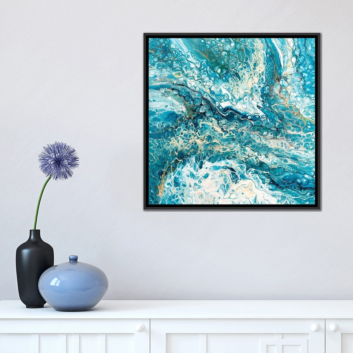 iCanvas "Deep Blue Sea II" by Ocllo Mason Framed Canvas Print