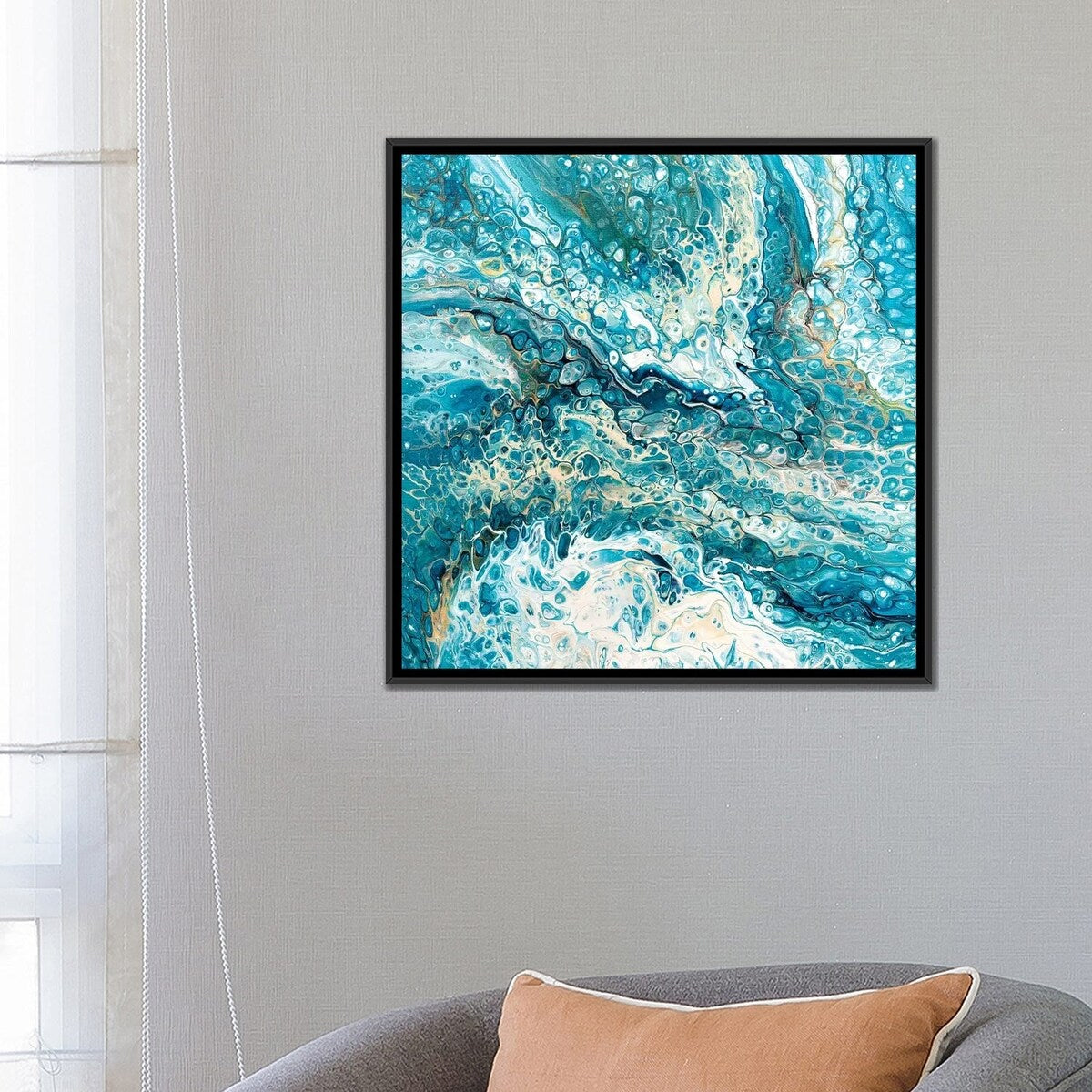 iCanvas "Deep Blue Sea II" by Ocllo Mason Framed Canvas Print