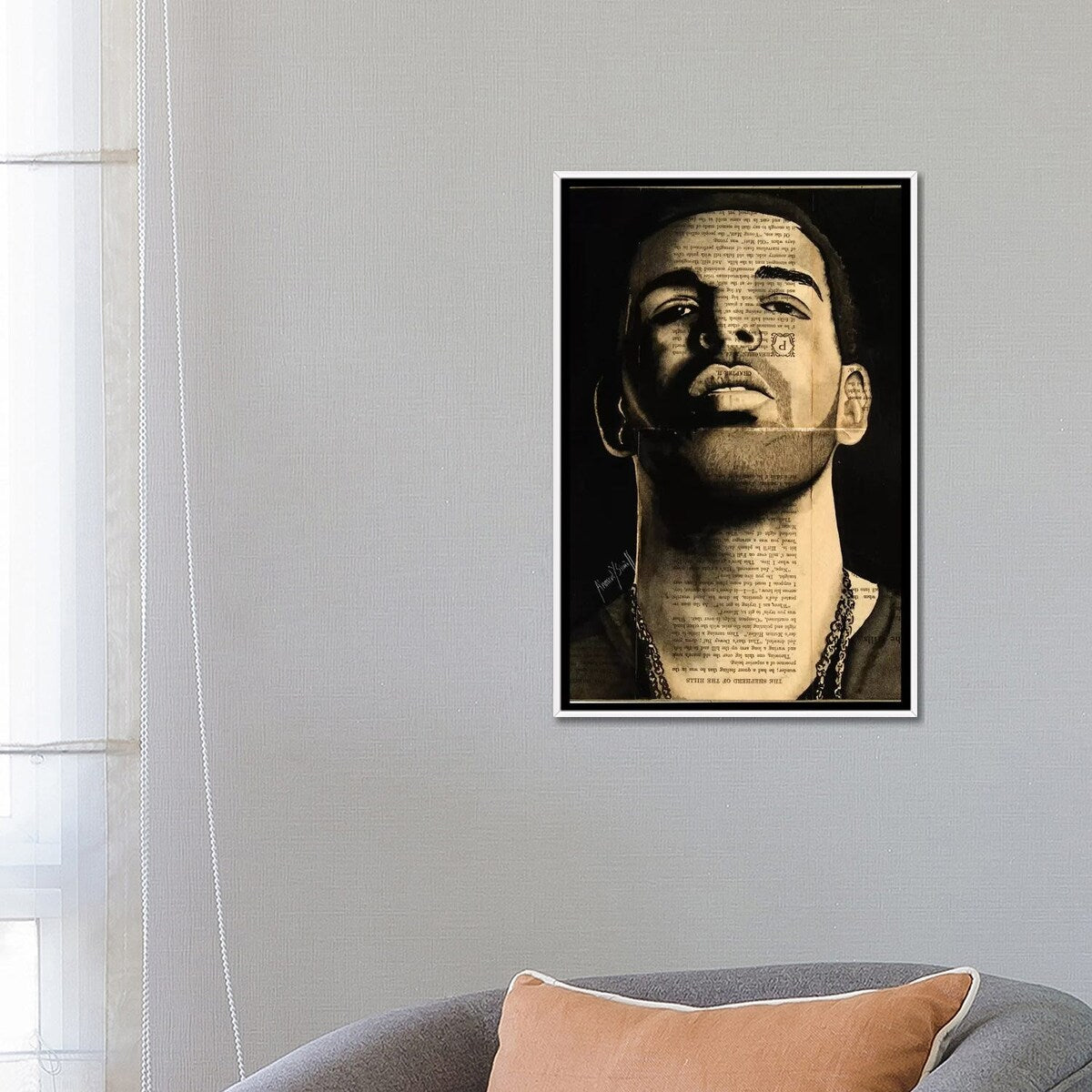 iCanvas "Drake" by Ahmad Shariff Framed