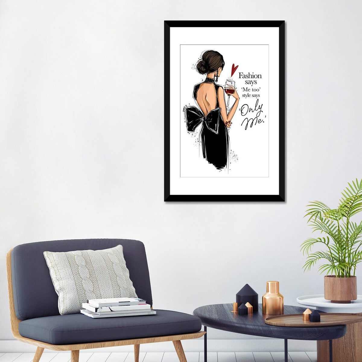 iCanvas "Elegant Girl With Wine" by Anastasia Kosyanova