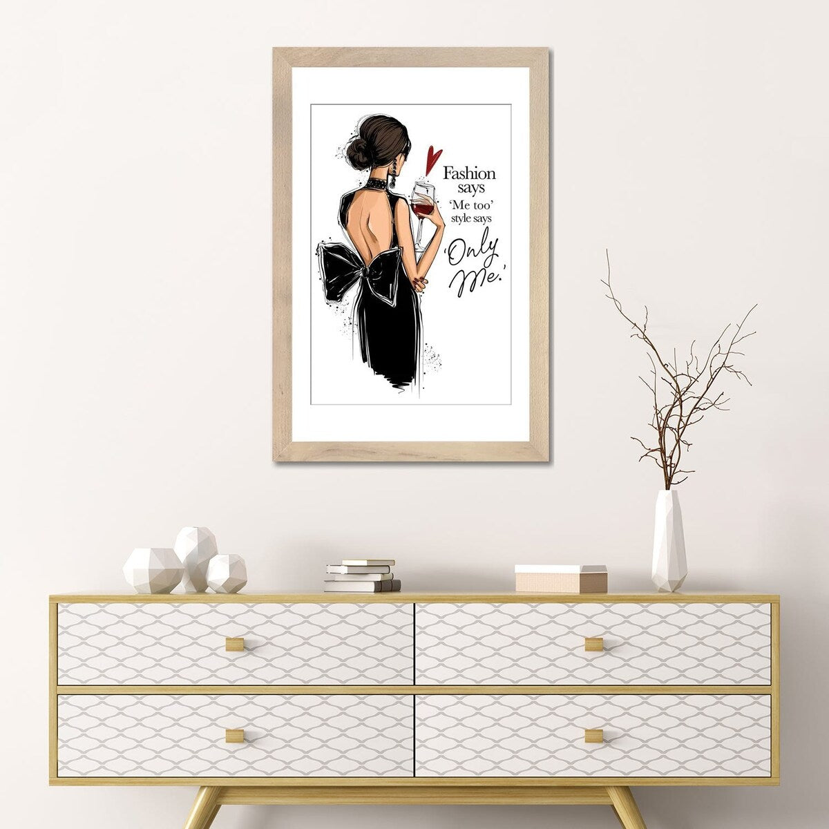 iCanvas "Elegant Girl With Wine" by Anastasia Kosyanova