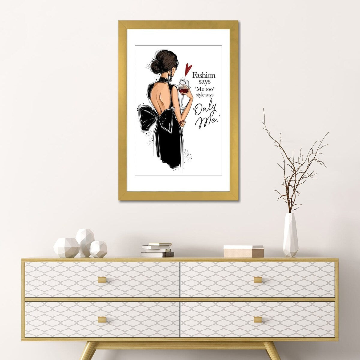 iCanvas "Elegant Girl With Wine" by Anastasia Kosyanova