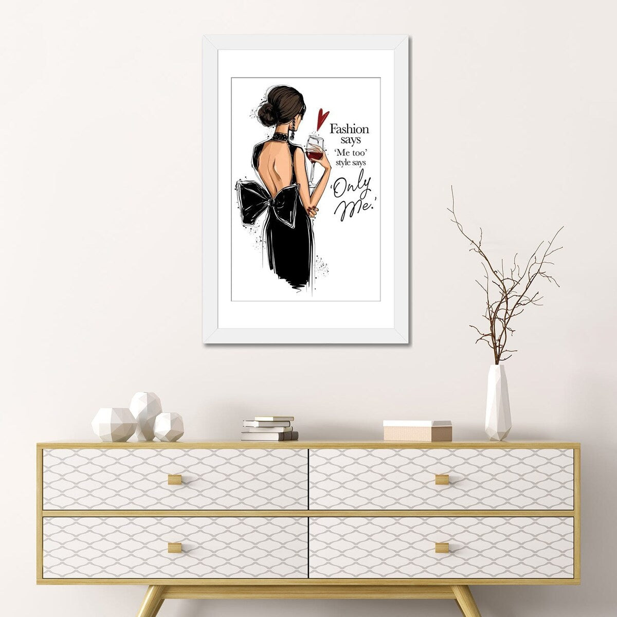 iCanvas "Elegant Girl With Wine" by Anastasia Kosyanova