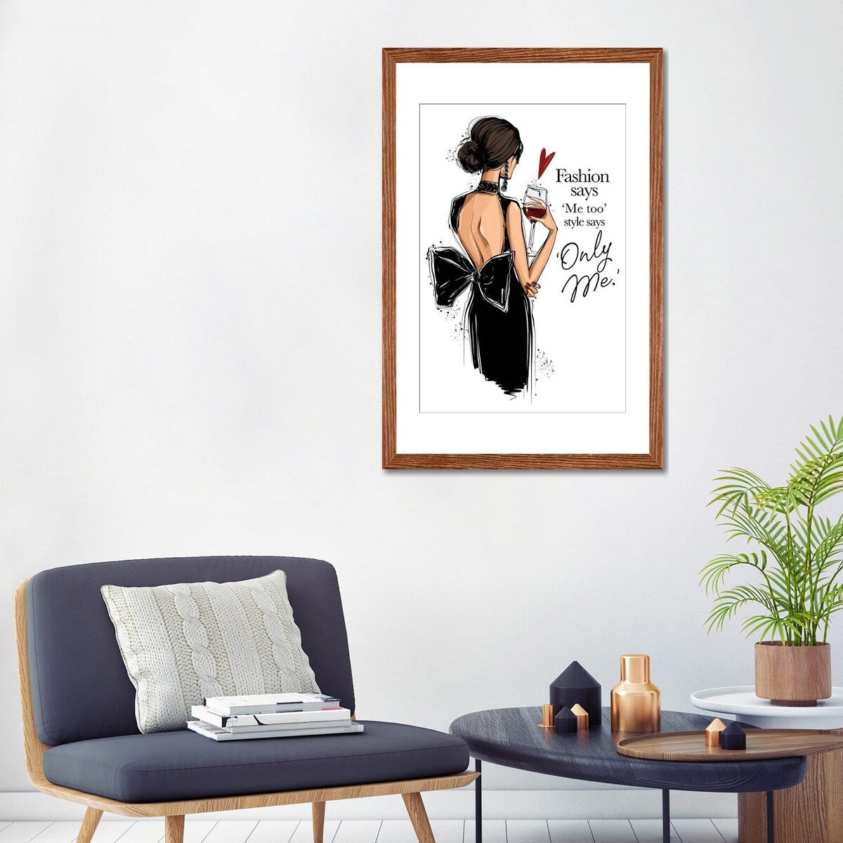 iCanvas "Elegant Girl With Wine" by Anastasia Kosyanova