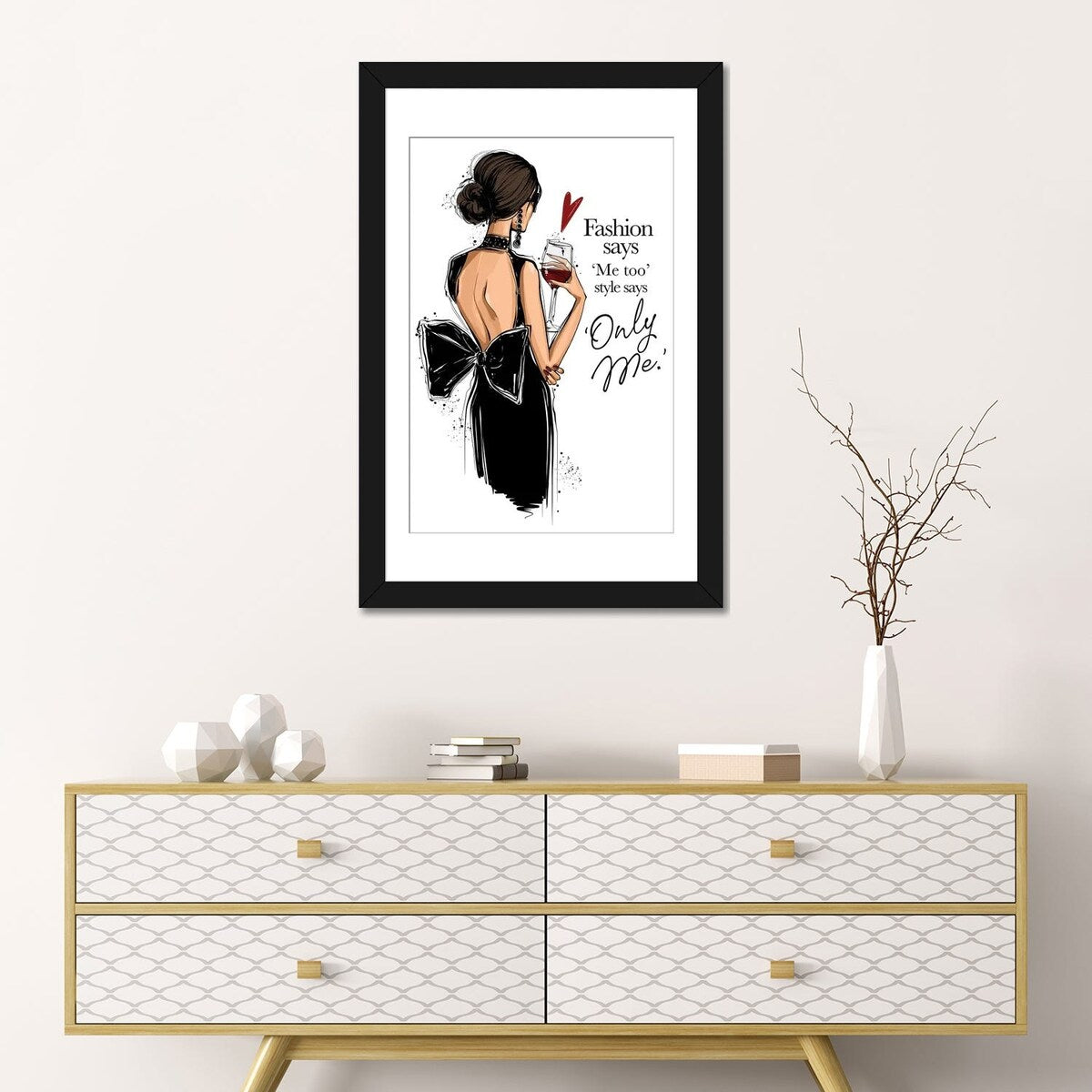 iCanvas "Elegant Girl With Wine" by Anastasia Kosyanova