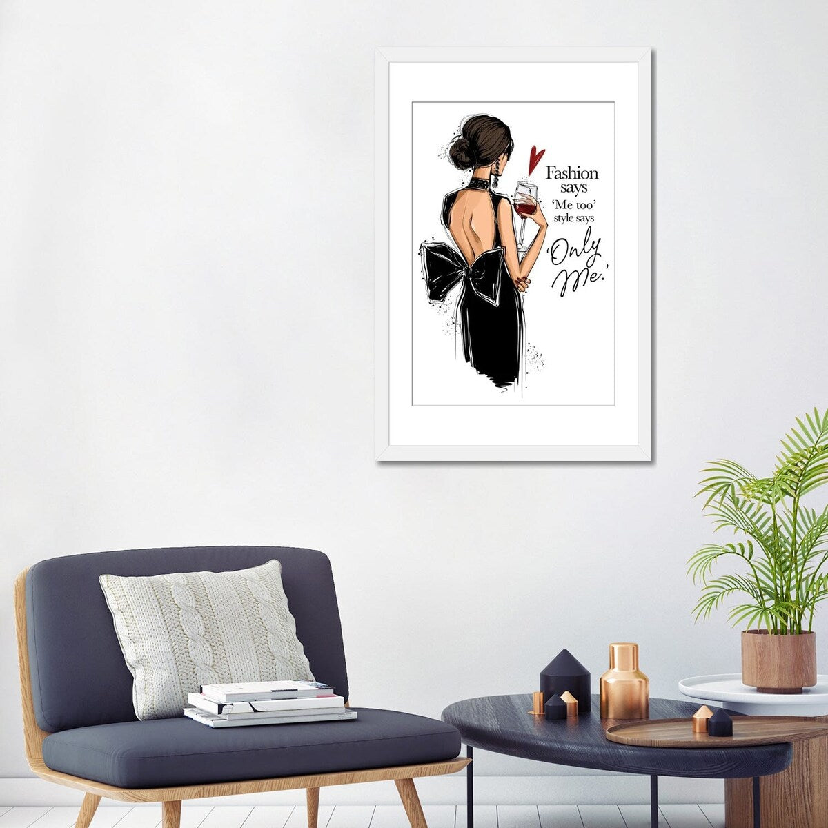 iCanvas "Elegant Girl With Wine" by Anastasia Kosyanova