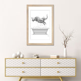 iCanvas "Elephant Diving Into The Bathtub With Bubbles" by Printable Lisa's Pets