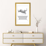 iCanvas "Elephant Diving Into The Bathtub With Bubbles" by Printable Lisa's Pets