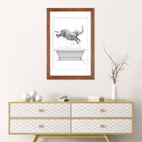 iCanvas "Elephant Diving Into The Bathtub With Bubbles" by Printable Lisa's Pets