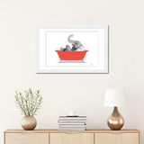 iCanvas "Elephant In The Red Bath" by Printable Lisa's Pets