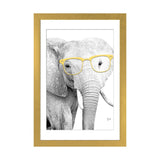 iCanvas "Elephant With Yellow Glasses" by Printable Lisa's Pets
