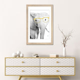 iCanvas "Elephant With Yellow Glasses" by Printable Lisa's Pets