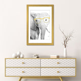 iCanvas "Elephant With Yellow Glasses" by Printable Lisa's Pets