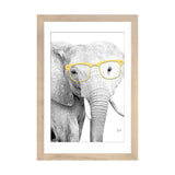 iCanvas "Elephant With Yellow Glasses" by Printable Lisa's Pets