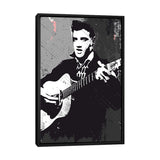 iCanvas "Elvis Presley Bw Art" by 2Toastdesign Framed Canvas Print