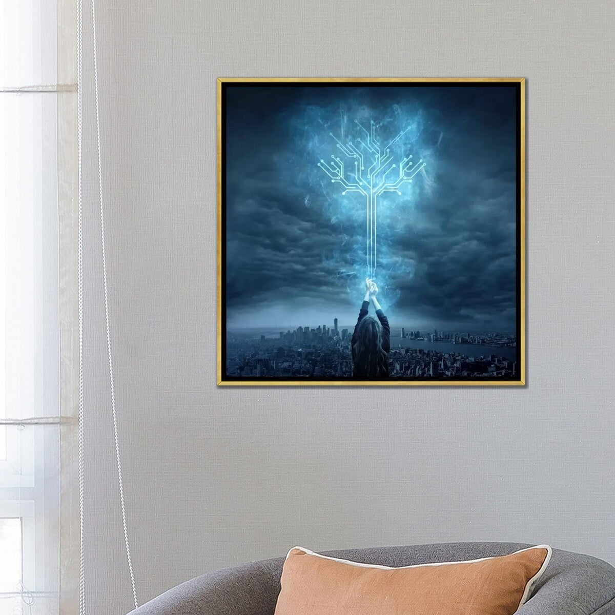 iCanvas "Energy" by Zoltan Toth Framed Canvas Print
