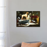 iCanvas "English Pointer And Dragon" by Nobility Dogs Canvas Print