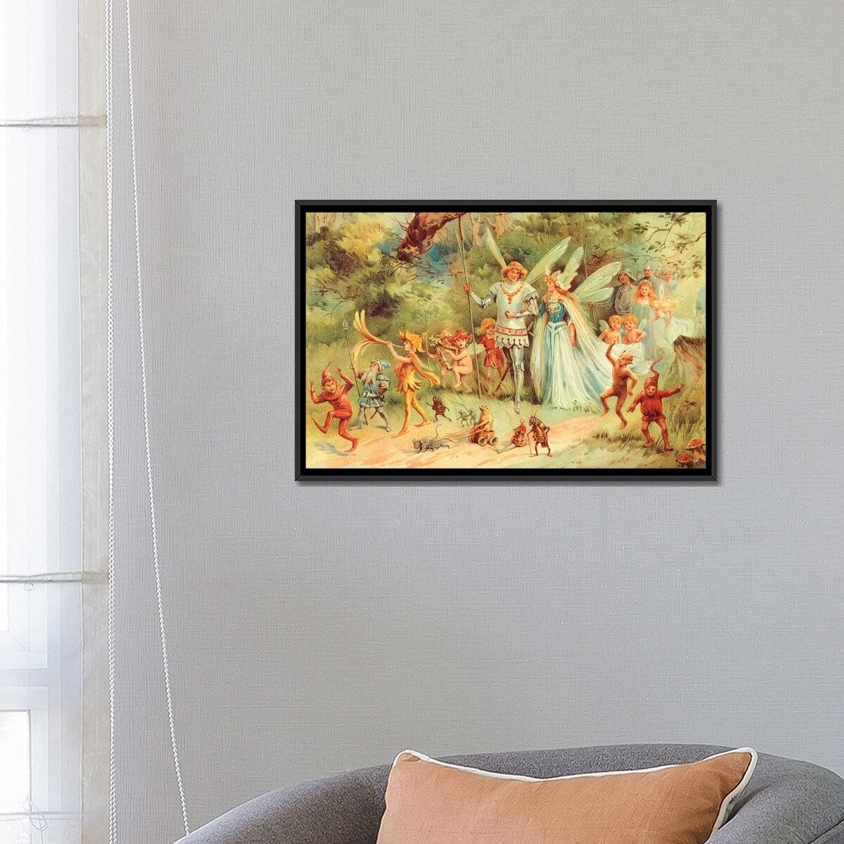 iCanvas "Fairies III" by Vintage Apple Collection Framed Canvas Print