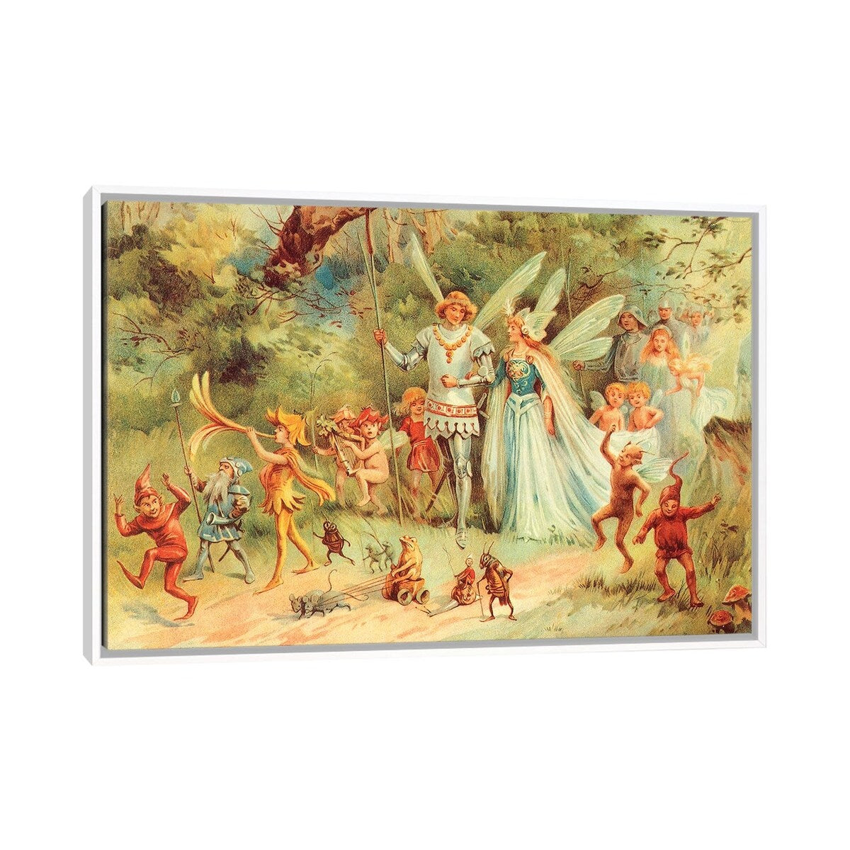 iCanvas "Fairies III" by Vintage Apple Collection Framed Canvas Print