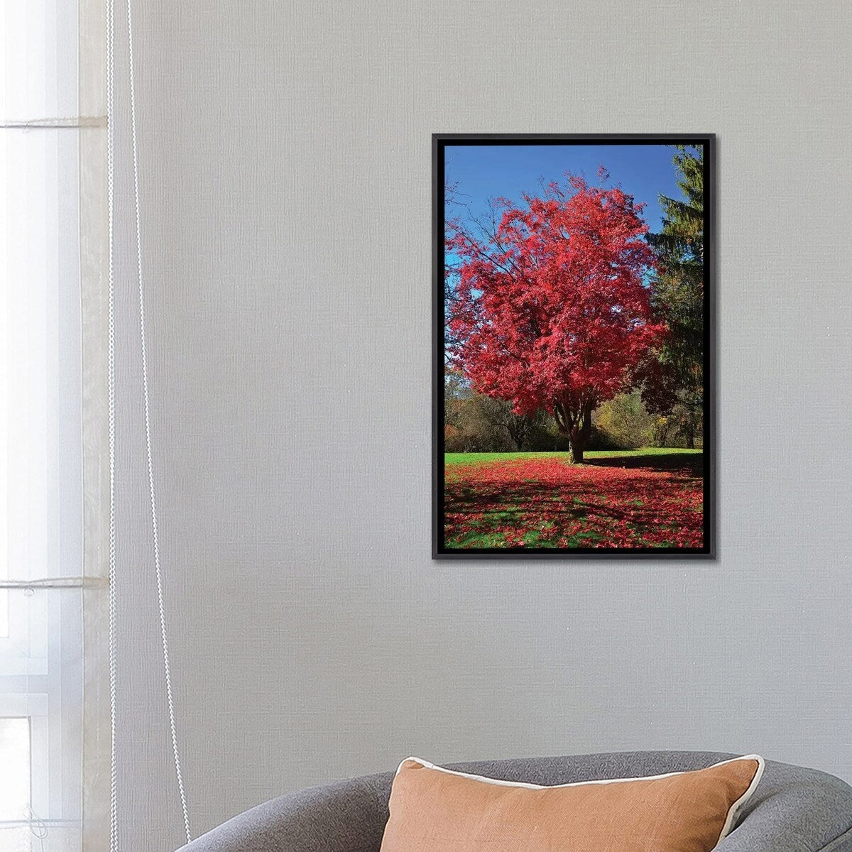 iCanvas "Fall 2018 Red Tree Mosaic" by Robert Gendler Framed