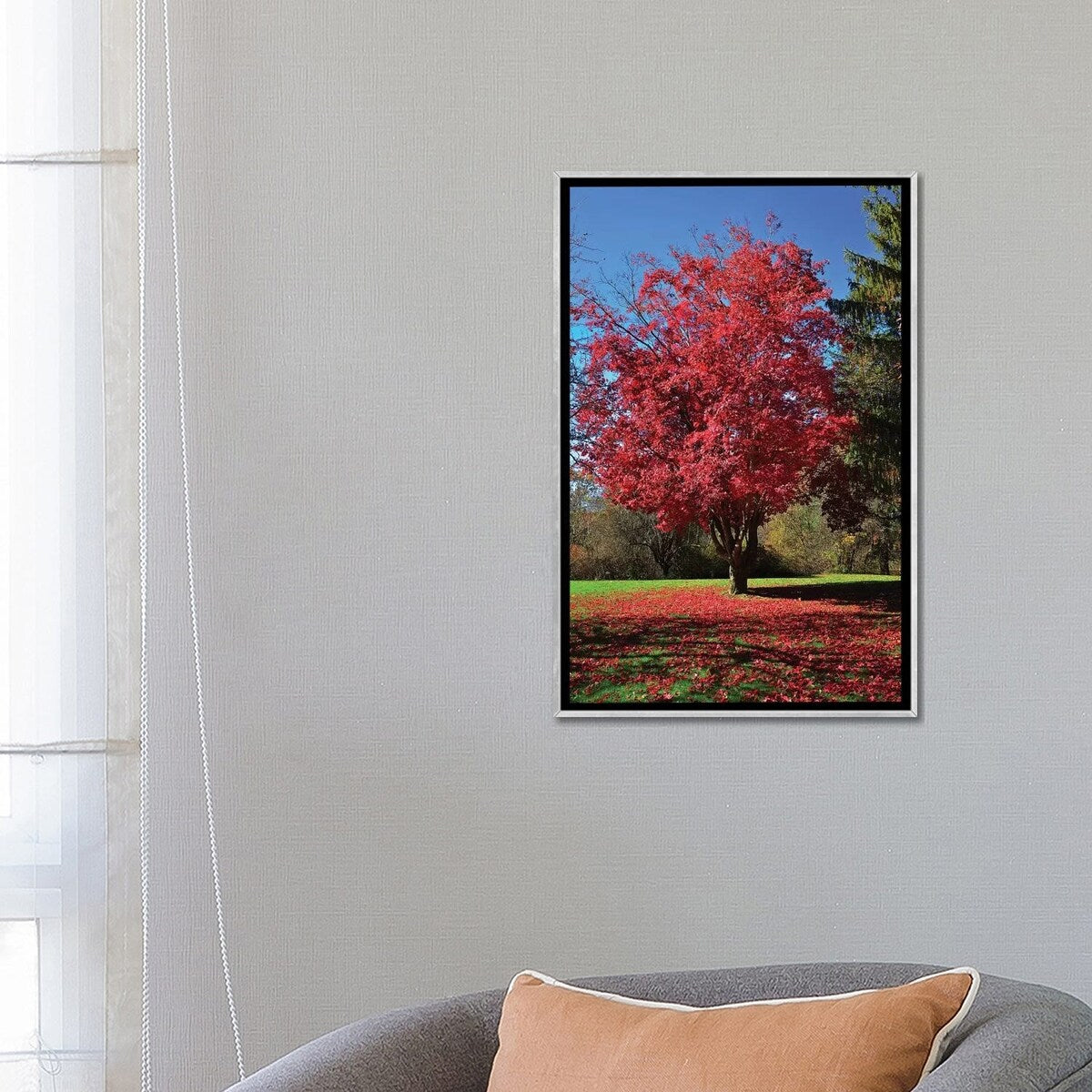 iCanvas "Fall 2018 Red Tree Mosaic" by Robert Gendler Framed