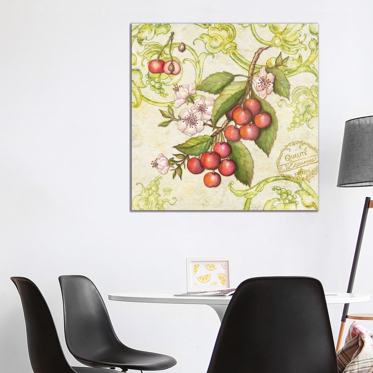 iCanvas "Farmers Market Cherries" by Jackie Von Tobel Canvas Print
