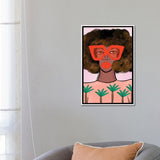 iCanvas "Fashion Girl IV" by Bouffants & Broken Hearts Framed Canvas Print