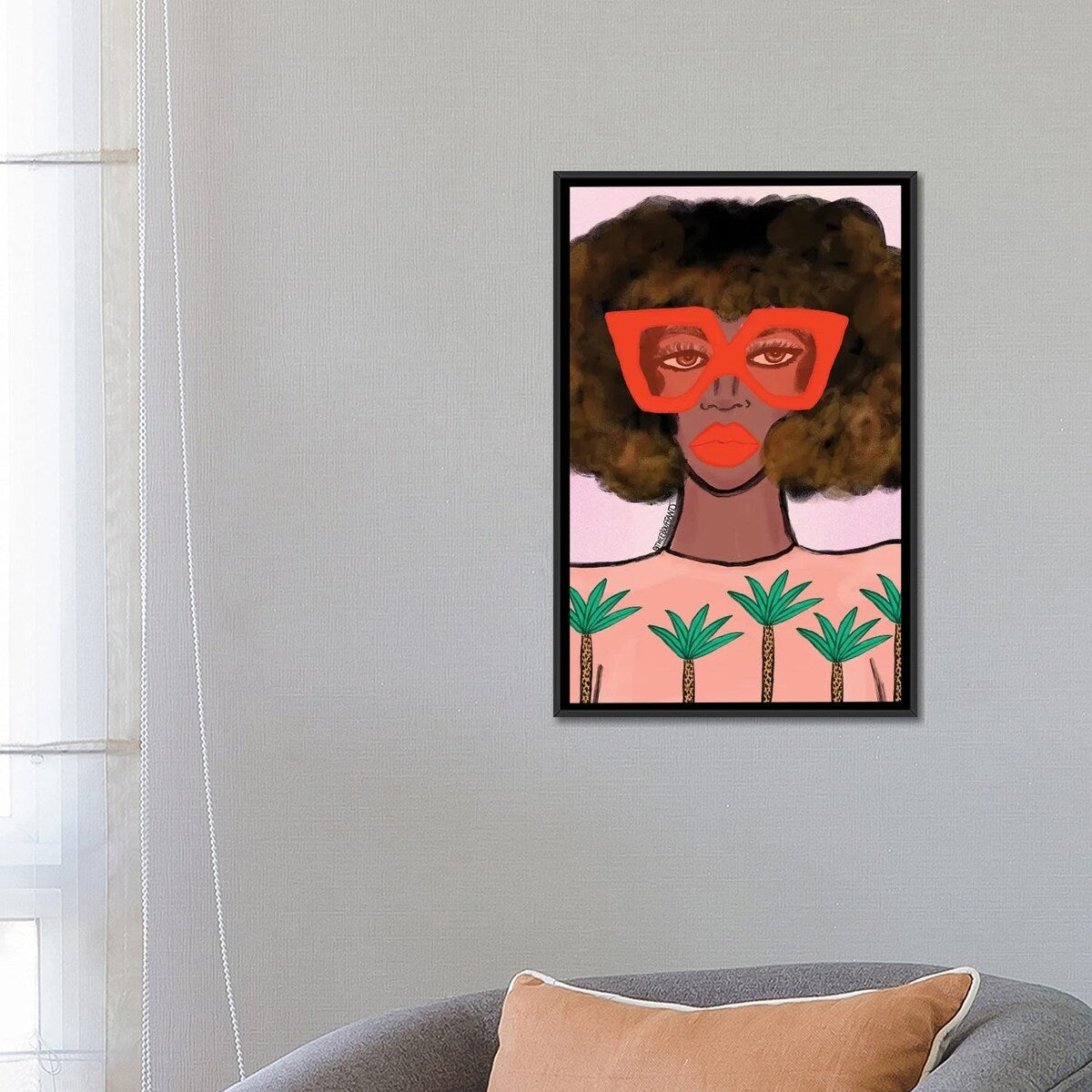 iCanvas "Fashion Girl IV" by Bouffants & Broken Hearts Framed Canvas Print