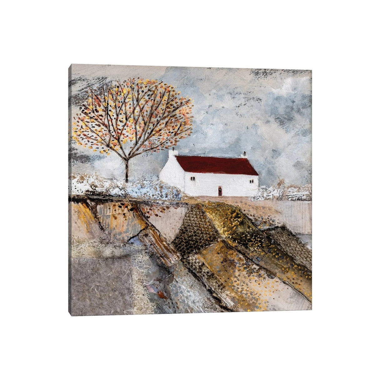 iCanvas "Fields Of Gold" by Louise O'Hara Canvas Print