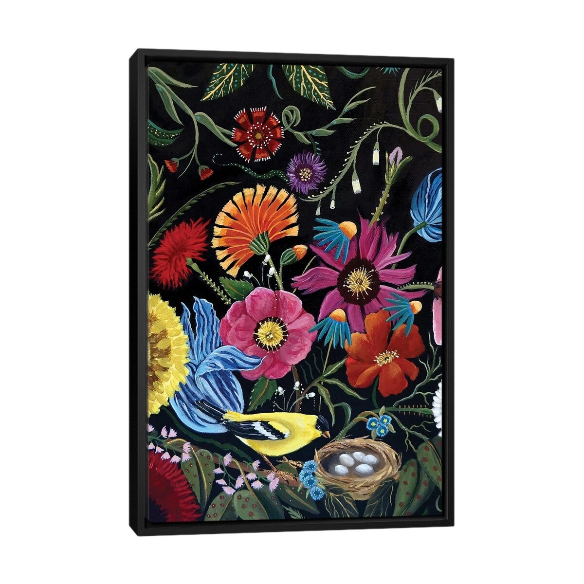 iCanvas "Finch" by Catherine A Nolin Framed Canvas Print