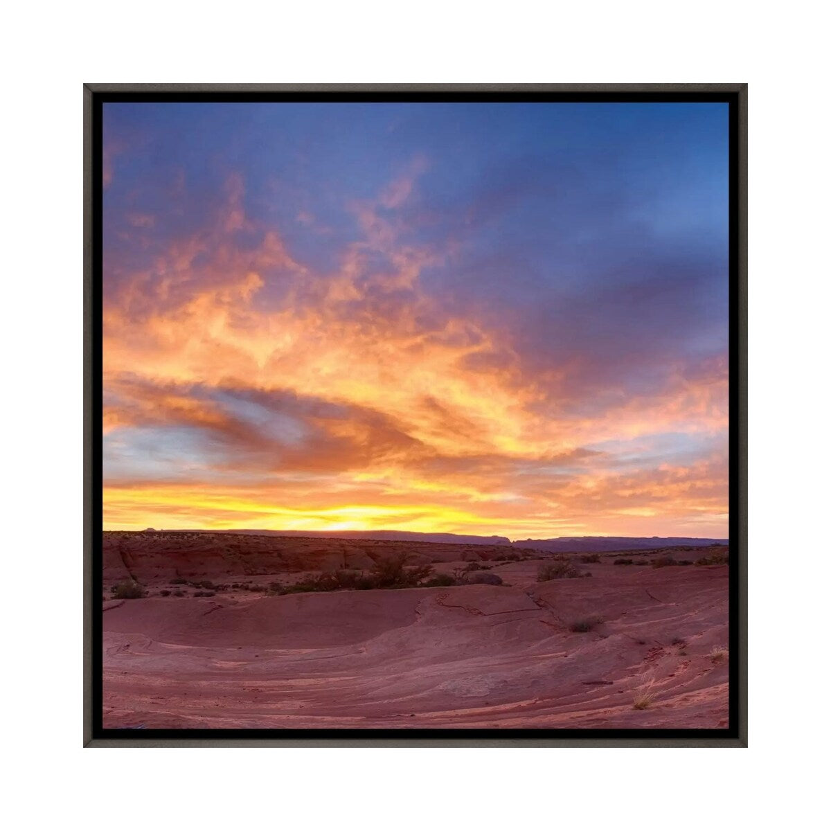 iCanvas "Fire, part 2 of 3" by Moises Levy Framed