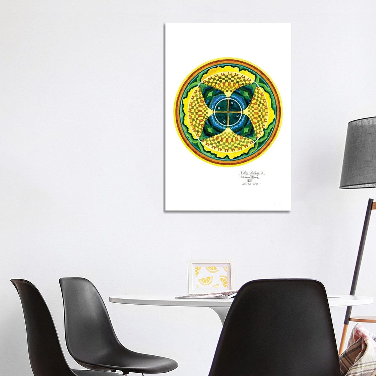 iCanvas "Fishy Ginkgo II" by Diana Titova Canvas Print