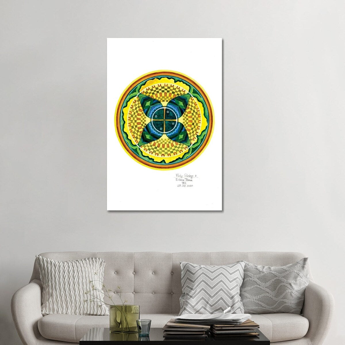 iCanvas "Fishy Ginkgo II" by Diana Titova Canvas Print