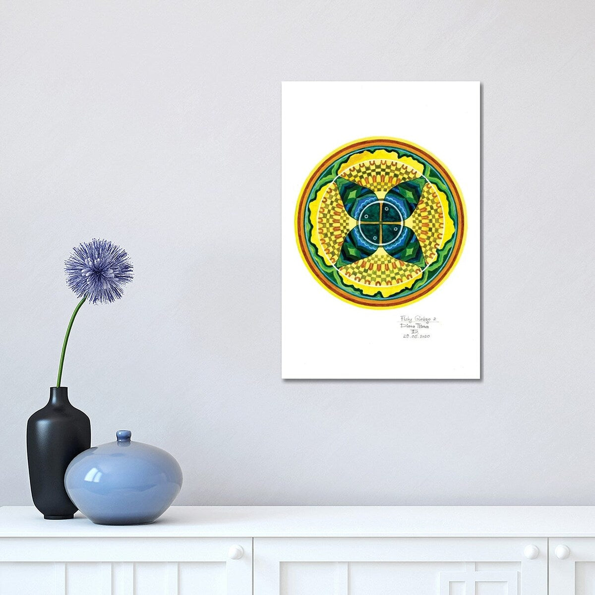 iCanvas "Fishy Ginkgo II" by Diana Titova Canvas Print