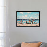 iCanvas "Five Little Ducks" by Stephanie Hock Framed Canvas Print