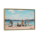 iCanvas "Five Little Ducks" by Stephanie Hock Framed Canvas Print