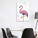 iCanvas "Flamingo" by Jackie Von Tobel Canvas Print
