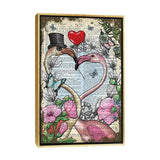 iCanvas "Flamingos In Love" by In the Frame Shop Framed