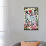 iCanvas "Flamingos In Love" by In the Frame Shop Framed