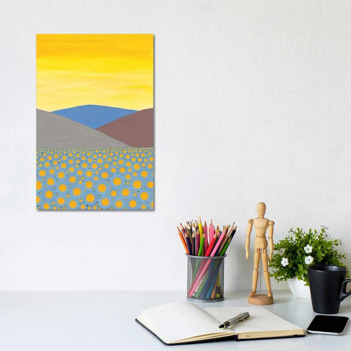 iCanvas "Flax Field" by Sofiia Karimova Canvas Print