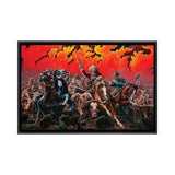 iCanvas "Fleeing Hell's Fury - Range Fire" by Kim Douglas Wiggins Framed