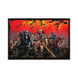 iCanvas "Fleeing Hell's Fury - Range Fire" by Kim Douglas Wiggins Framed