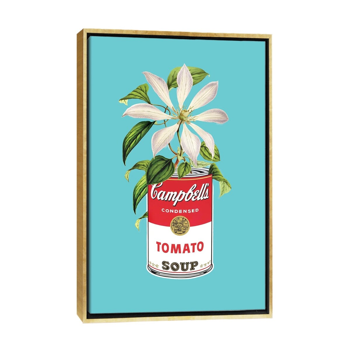 iCanvas "Floral Campbells" by 2Toastdesign Framed Canvas Print